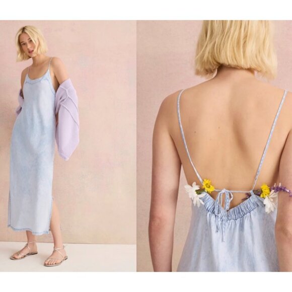 Splendid Breeze Indigo Dress, Sz L - Picture 1 of 8